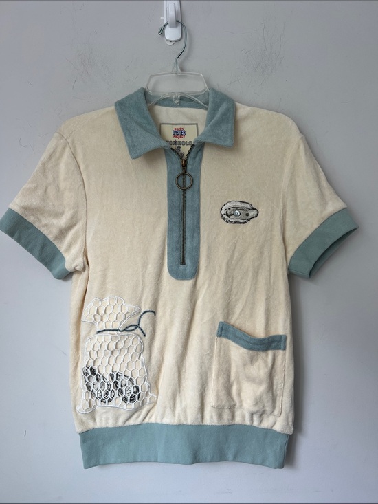 Tombolo Tops - Tombolo Aw Schucks Cabana Terry Cloth Billion Oyster Terry Polo XS ➕